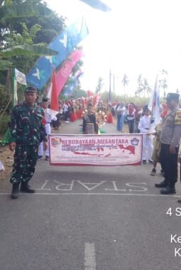 Karnaval budaya desa Darungan anak sekolah dan umum,juga pemdes Darungan tampilkan pesona budaya nusantara