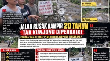 ALIANSI PEDULI BANTEN SOROTI KINERJA PEMKAB TANGERANG, TERKAIT JALAN RUSAK SELAMA SEKITAR 20 TAHUN DI KP CIPARI CISOKA, PEMERINTAH KEMANA SAJA