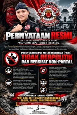PERNYATAAN RESMI KETUA UMUM DEWAN PIMPINAN PUSAT PAGUYUBAN CEPOT MOTAH INDONESIA