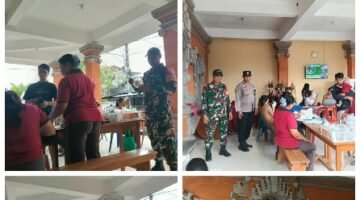 Jaga Kesehatan Masyarakat, Babinsa Serongga Pantau Posyandu Lintas Usia