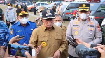 Gelar Apel Gabungan, Polresta Tangerang Siaga Hadapi Erupsi Gunung Anak Krakatau