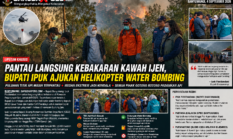 BUPATI IPUK AJUKAN HELIKOPTER WATER BOMBING
