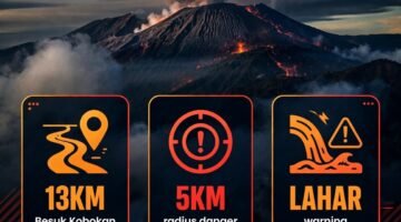 SIAGA SEMERU MEMANAS: 25 Letusan & 14 Tremor Harmonik Guncang Mahameru, PVMBG: Jangan Aktivitas di Radius 5 KM!