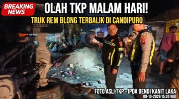 Kecelakaan Beruntun 2 Truk dan 1 Avanza di Sumber Wuluh Candipuro Akibat Rem Blong, Pengemudi dan Istri Meninggal di Perjalanan ke RS – Kerugian 50 Juta