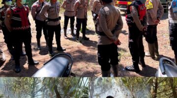 Polres Lumajang Bersama Tim Gabungan Padamkan Kebakaran Hutan Pinus di Pronojiwo, Luas Terdampak 6 Hektare