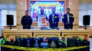 Polres Gianyar Ungkap Dugaan Penyalahgunaan BBM Bersubsidi, Amankan 350 Liter Pertalite
