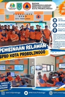 BPBD Kota Probolinggo Gelar Pembinaan Relawan, Perkuat Kapasitas dan Kesiapsiagaan Hadapi Bencana