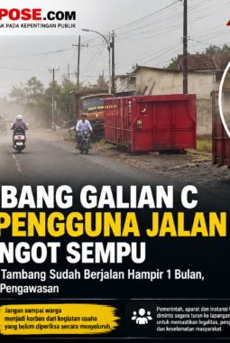 Debu Tambang Galian C Ganggu Pengguna Jalan di Tegalsangot Sempu, Warga Minta Pemeriksaan Izin dan Pengawasan